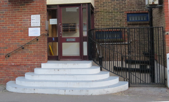 The Haven's street entrance